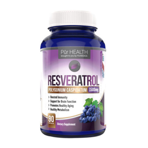 Resveratrol bottle front